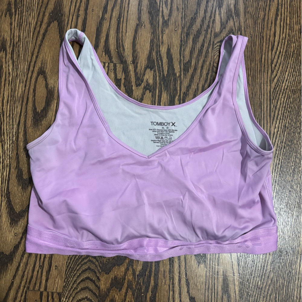 TomboyX Purple Sports Bra Intimates & Sleepwear XL